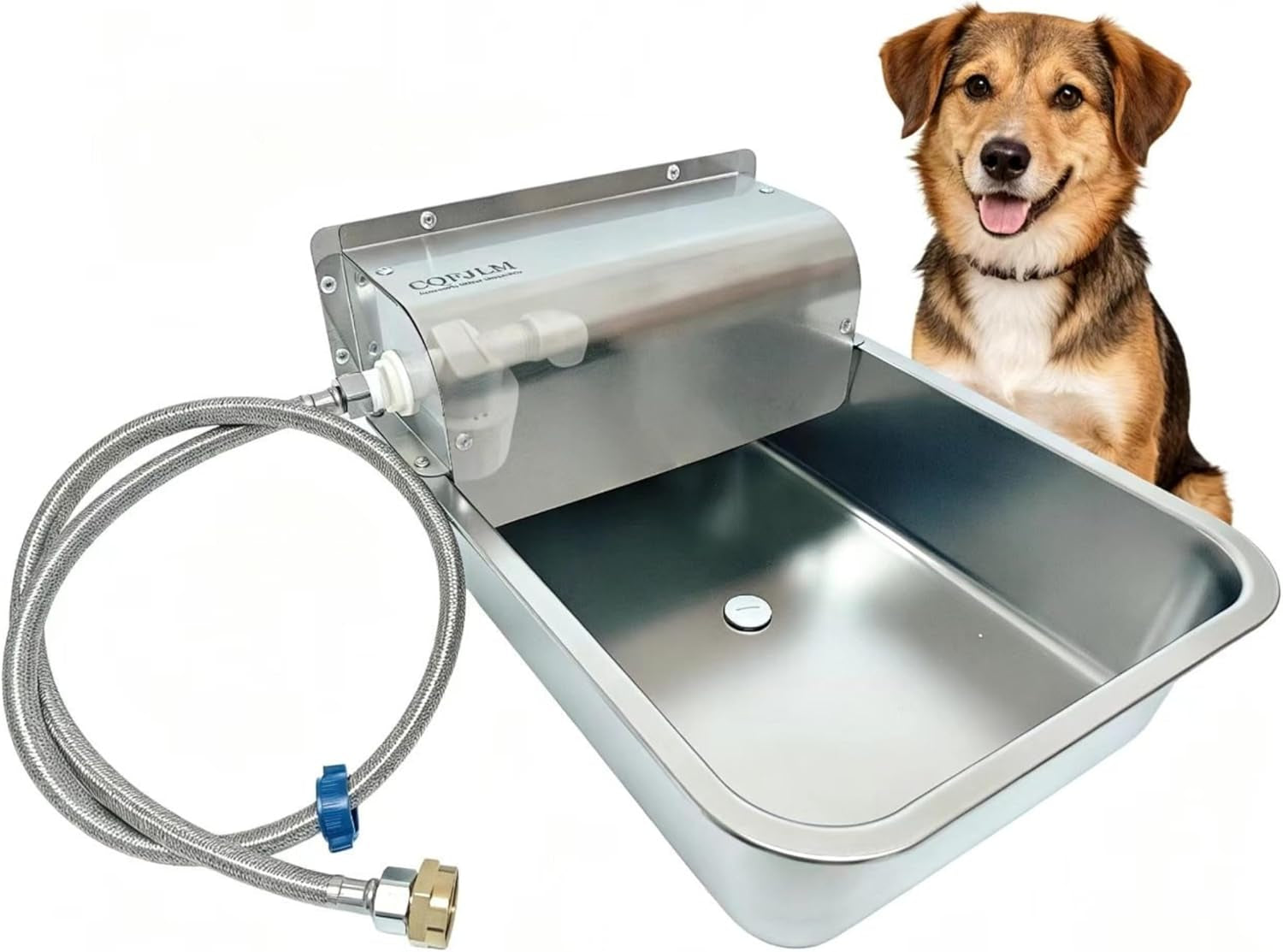 automatic-dog-water-dispenser-wide-mouth-design-water-level-control-11l-stainless-steel-outdoor-dog-water-bowl-with-float-valve-auto-refill-for-dogs-alpacas-livestock-with-3-4-brass-adapter