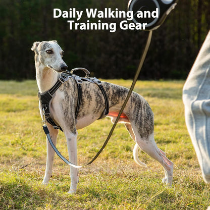 Huntboo Escape Proof Harness, No Slip Dog Harness Escape Proof, Fully Reflective Harness with Handle, Breathable, Durable, Adjustable Vest for Medium Dogs Walking and Training Gear (Black, M)7