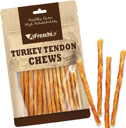 Afreschi Turkey Tendons Dog Treats, Braided Sticks, 3.5 Oz | Rawhide-Free Puppy Chews13