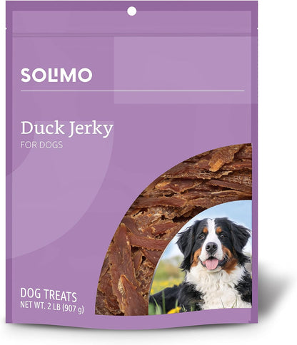 Amazon Brand - Solimo Duck Jerky Dog Treats,2 Pounds1