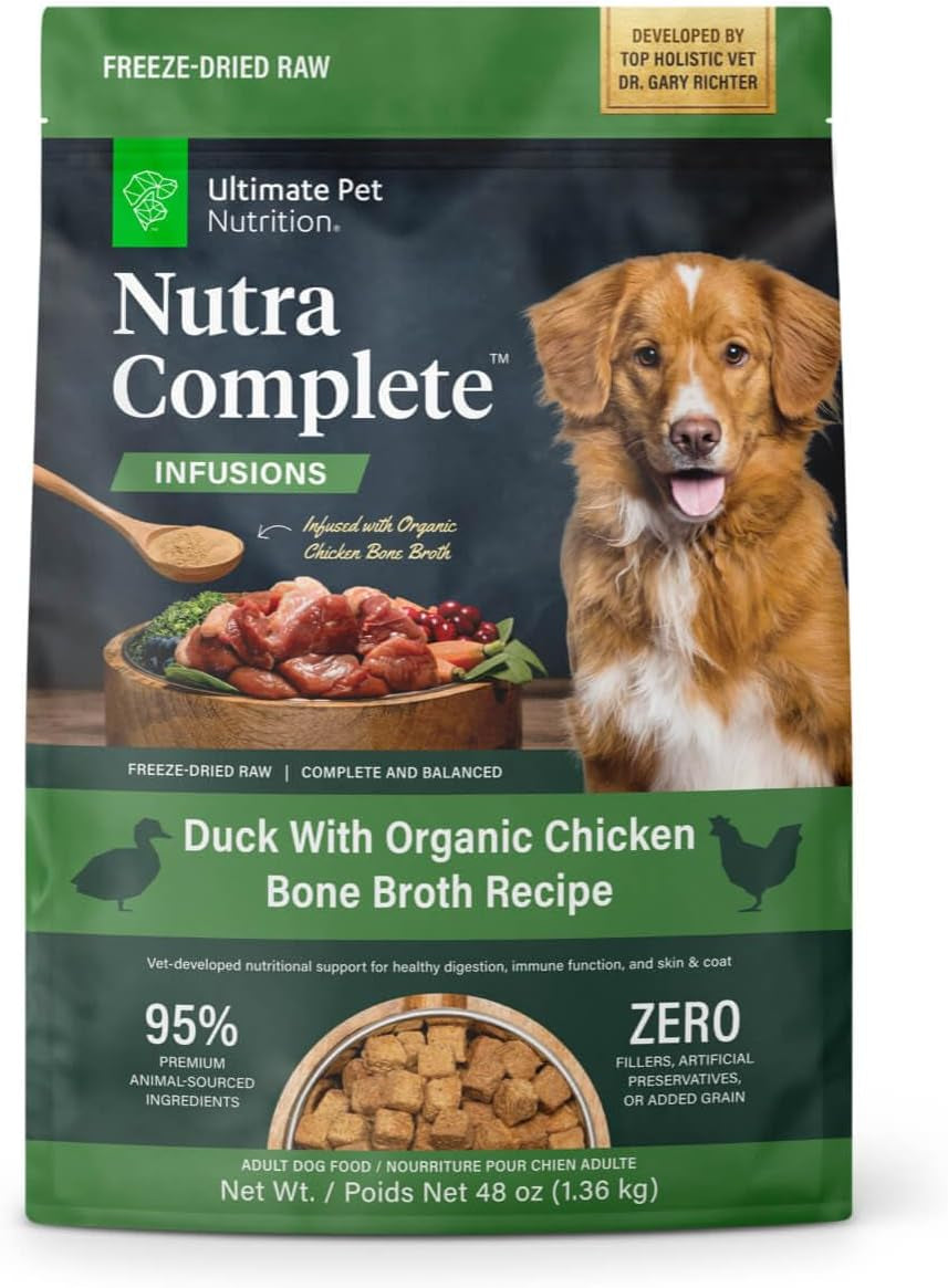 ultimate-pet-nutrition-nutra-complete-100-freeze-dried-raw-veterinarian-formulated-dog-food-with-antioxidants-prebiotics-and-amino-acids-1-pound-beef