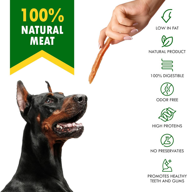 Beloved Pets Dog Chicken Treats Jerky Strips 10.6 Oz - Human Grade Meat Sticks - Natural Pet Dried Snacks Rawhide - Free - Long Lasting Chews for Large & Small Dogs3