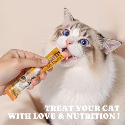 Lickable Cat Treats, Creamy Puree, Variety Pack, 48 Tubes, 0.5Oz | High Moisture Hydrating, Squeeze Tubes, Grain-Free, Omega Oils & Vitamin E, Skin & Coat Health, Digestive and Immune Support7