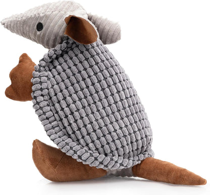 Hollypet Plush Squeaky Armadillo Chew Dog Toy for Small Medium, 8" | Cute Stuffed Armadillo Toy with Unique Grunt Squeaker & Textured Fabric for Teeth Cleaning. Great for Small & Medium Dogs34