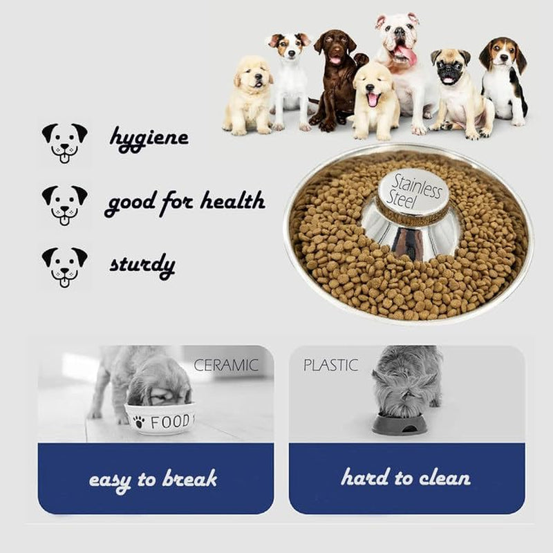 puppy-dog-bowl-stainless-steel-multiple-puppies-feeder-dogs-basic-food-and-water-bowls-weaning-dish-for-small-medium-and-large-dogs-pets