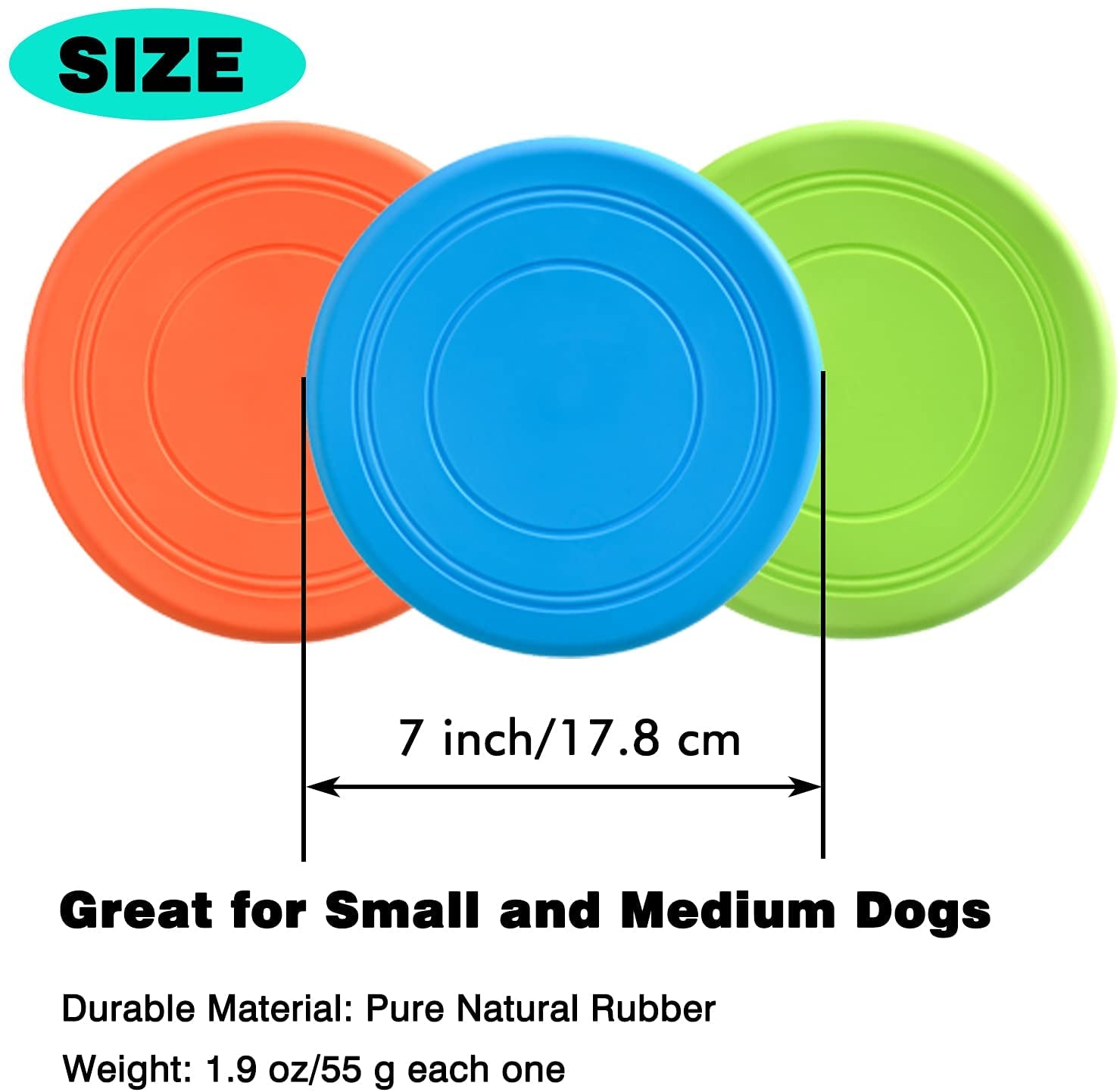 xigou-dog-flying-disc-3-pack-dog-flyer-toys-soft-rubber-interactive-lightweight-flying-disc-dog-toy-for-small-large-dogs-floats-in-water-safe-on-teeth-7-inch