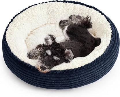 Love'S Cabin round Donut Cat and Dog Cushion Bed, 20In Bed for Cats or Small Dogs, Anti-Slip & Water-Resistant Bottom, Super Soft Durable Fabric Pet Beds, Washable Luxury Cat & Dog Bed Gray49
