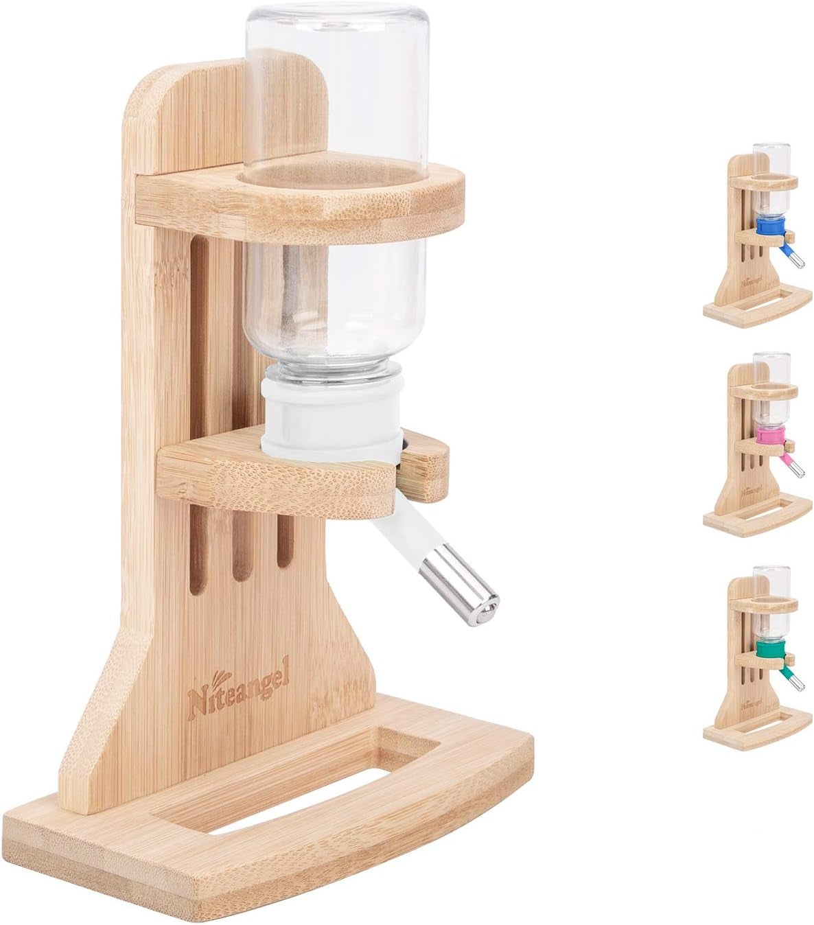 niteangel-hamster-water-bottle-with-stand-4oz-120ml-capacity-leak-proof-adjustable-height-far-away-cage-mess-wet-bedding-water-dispenser-for-syrian-dwarf-hamster-gerbils-mice-rat-or-small-pets