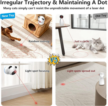 Saolife Laser Cat Toys for Indoor Cats, Truly Random Trjajectory, Suction Cup Design, Run Quiet, Interactive Cat Toy Automatic4