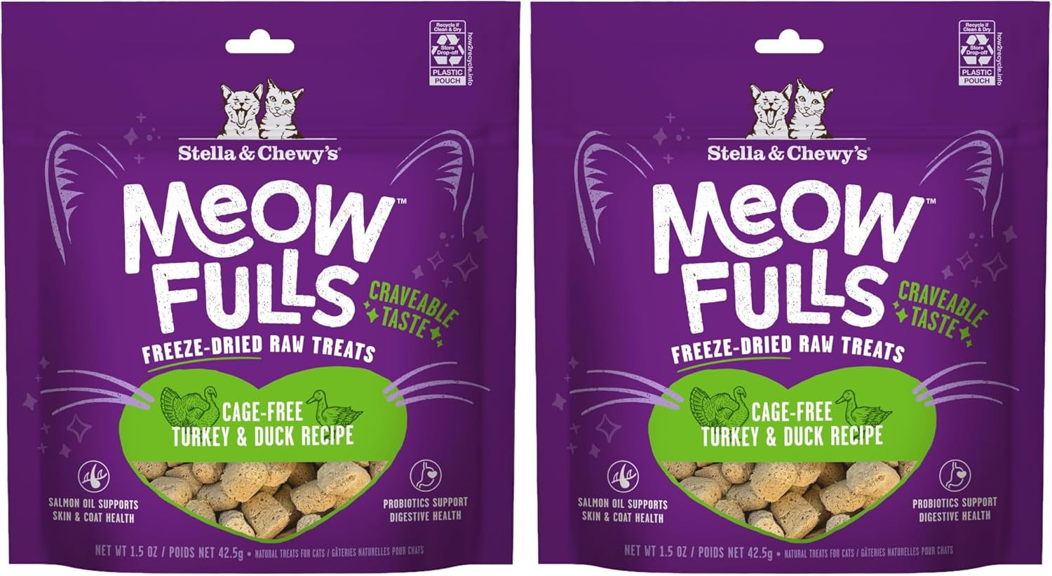 stella-chewys-meowfulls-freeze-dried-cat-treats-chicken-chicken-liver-recipe-raw-protein-with-probiotics-salmon-oil-1-calorie-per-treat-1-5-oz