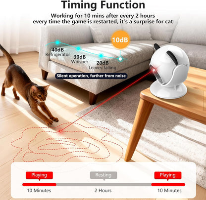 Saolife Laser Cat Toys for Indoor Cats, Truly Random Trjajectory, Suction Cup Design, Run Quiet, Interactive Cat Toy Automatic2