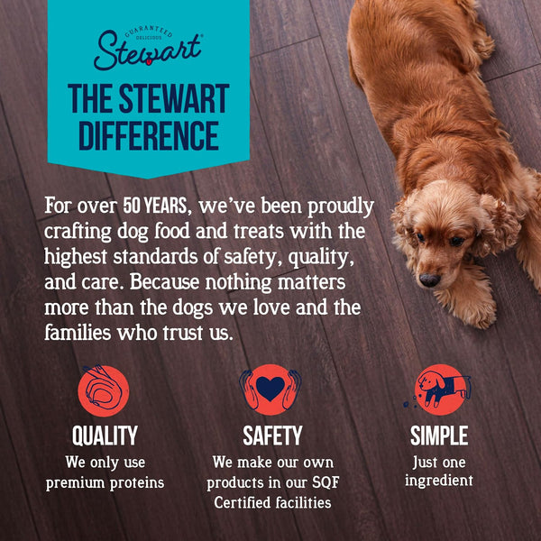 Stewart Freeze Dried Dog Treats, 100% Beef Liver, 3.5 Oz Pouch | Premium Quality Raw Protein, Single Ingredient, High Protein Training Treats & Food Topper, No Refrigeration, Cat Friendly5