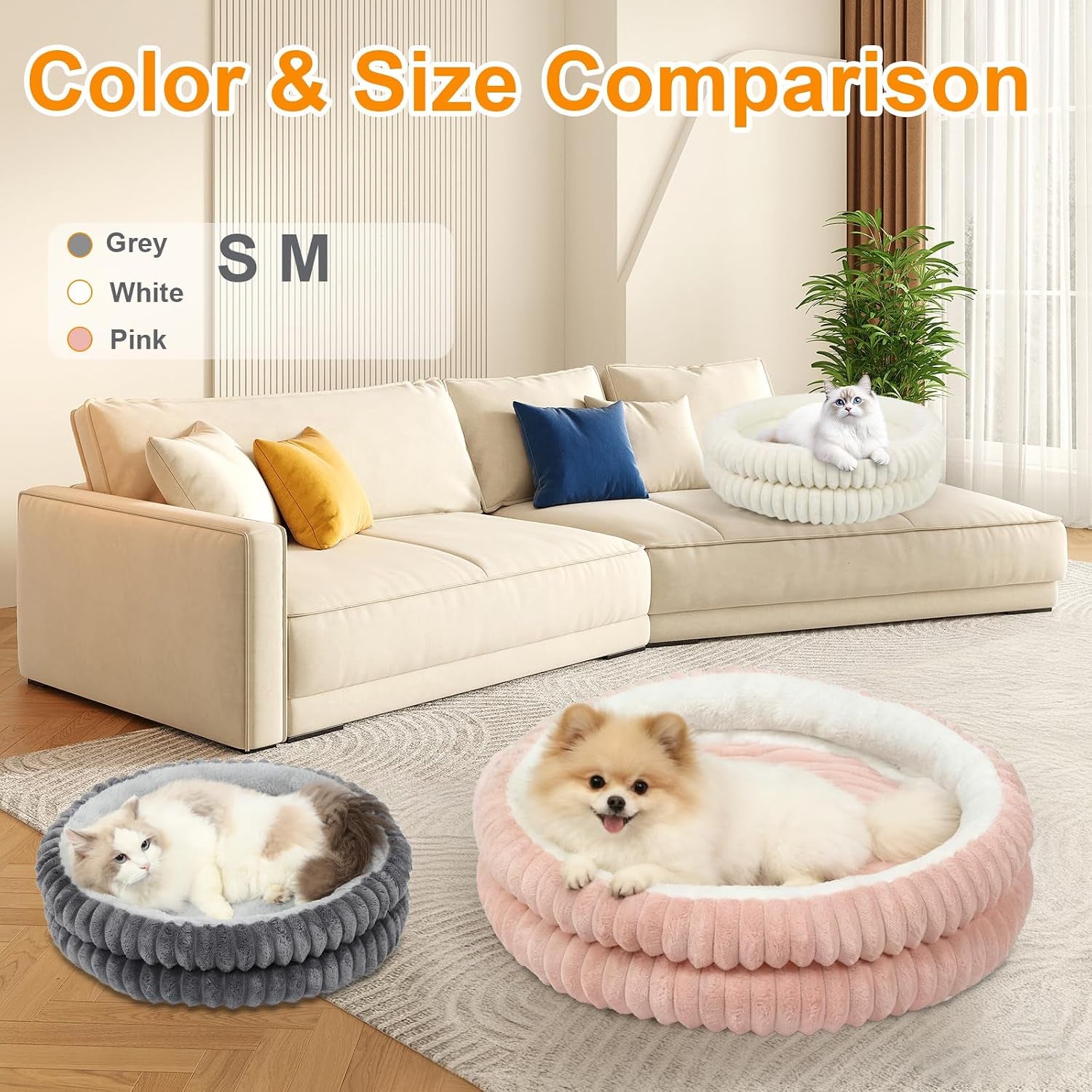 cat-beds-for-indoor-cats-washable-round-donut-dog-bedgrey-s-cute-fluffy-puppy-dogs-beds-for-small-dogs-cat-bed-with-anti-slip-bottom-round-dog-cat-beds-for-indoor-cats