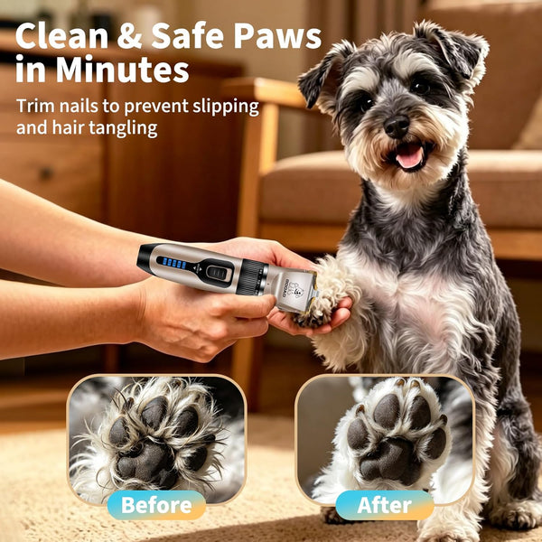Dog Clippers for Grooming,Dog Grooming Kit for Heavy Thick Hair&Coats | <60Db Quiet,Rechargeable Cordless,4H Runtime,4 Guide Combs,2In1 Wide & Narrow Blades,Pet Shaver for Matted Fur5
