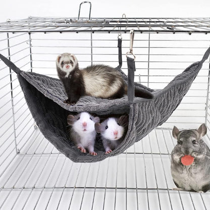Large Ferret Hammock, Hanging Tunnel Bed for Cage Rats Chinchilla1