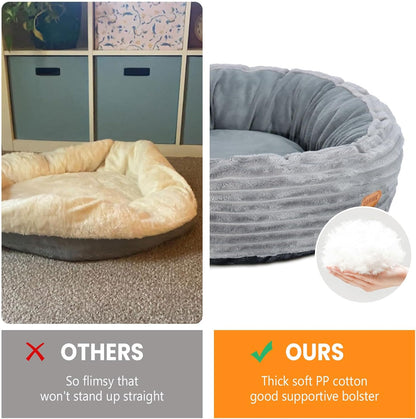Heated Cat Bed for Indoor Cats, 20’’ Electric Cat Heated Bed Pet Warming Bed for Cats and Small Dogs, Washable Calming round Donut Pet Bed with Heating Pad, Indoor Use7