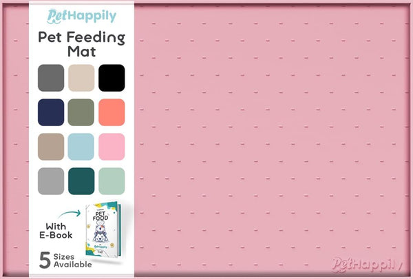 Dog Food Mat - Raised Edges Dogs Mat for Food and Water Prevent Spill, Waterproof Cat Food Mats Protect Floors, Easy Clean Dog Bowl Mats for Food and Water, Silicone Pet Feeding Placemats21