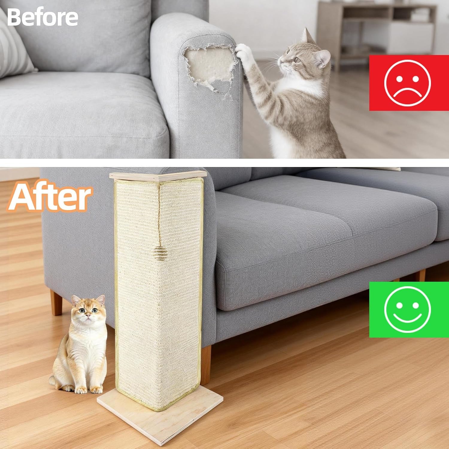 28-8-tall-couch-corner-cat-scratcher-sisal-scratching-pad-with-toy-ball-for-sofa-stylish-modern-furniture-protector-easy-assembly-cat-scratching-post