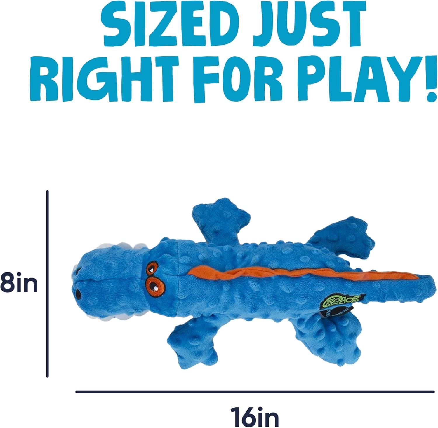 godog-gators-squeaky-plush-dog-toy-with-chew-guard-technology-durable-fabric-squeaker-for-active-play-blue-large
