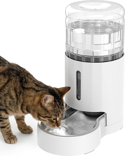 JUNSPOW Cat Water Dispenser and Stainless Steel Bowl | Automatic Gravity Water Dispenser for Cats or Small Medium Size Dogs, Large Capacity, Easy to Clean and Safe for Pets14
