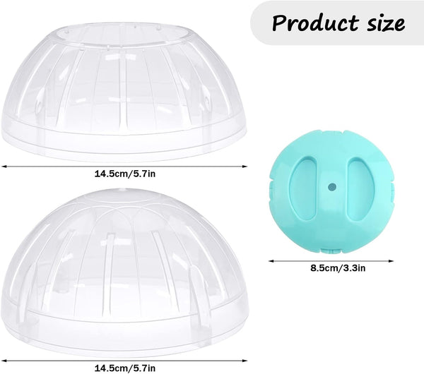 Hamster Exercise Ball, 5.7 Inch Transparent Running Wheel for Dwarf Hamsters to Reduce Boredom and Increase Activity2