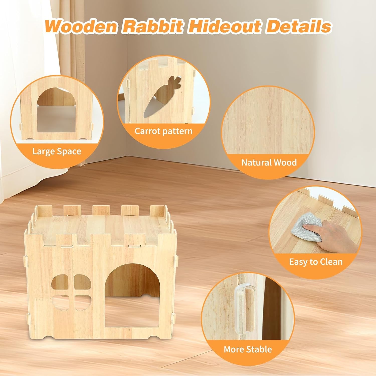 bwogue-large-wooden-bunny-hideout-detachable-rabbit-castle-for-small-animal-wooden-rabbit-hideout-wooden-rabbit-hideaway-bunny-houses-and-hideouts-two-doors-2-story-play-rest-indoor-rabbit