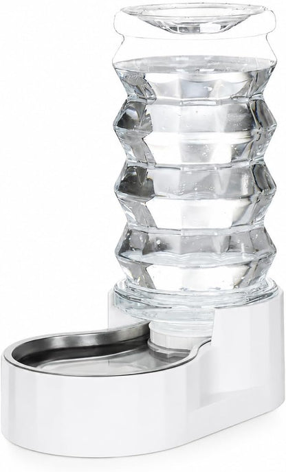 RIZZARI 8L Gravity Dog Water Dispenser: Stainless Steel Bowl Anti-Splash | Wide Mouth Easy Cleaning/ Dishwasher Safe/No Electricity Needed/ Filtered Fresh Water / Multi-Pet Homes3
