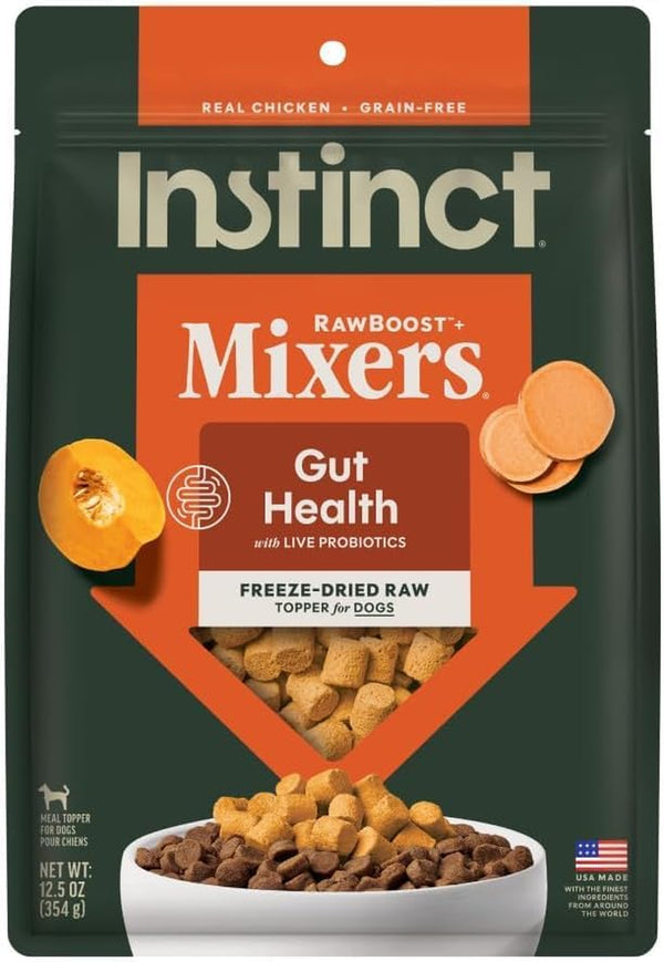 Instinct Freeze Dried Mixers, Dog Food Toppers, Gut Health, 5.5 Oz. Bag31