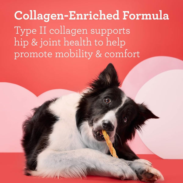 Dreambone Collayums Twists plus Collagen Chews for Dogs, 10 Count, Treat Your Dog to Rawhide-Free Chews Made with Chicken, Vegetables and Peanut Butter8