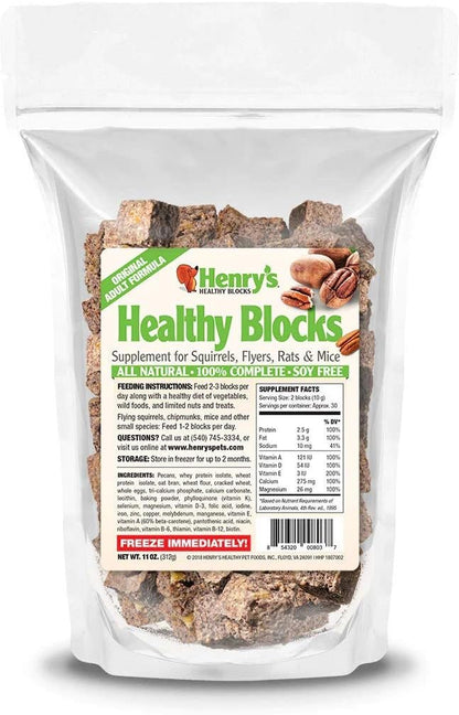 Henry'S Healthy Blocks Food for Squirrels, Flyers, Rats and Mice | the Only Squirrel Food Baked Fresh to Order1