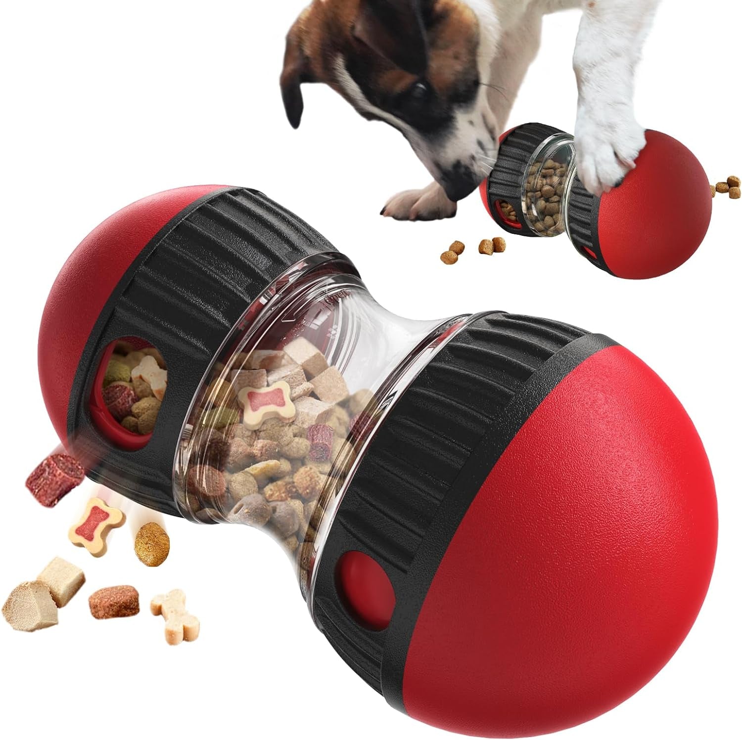 bsisuerm-dog-puzzle-toy-adjustable-treat-dispensing-ball-food-dispenser-tough-slow-feeder-puppy-enrichment-training-toy-pet-interactive-chase-toys-for-small-medium-large-dogs-to-keep-them-busy-green