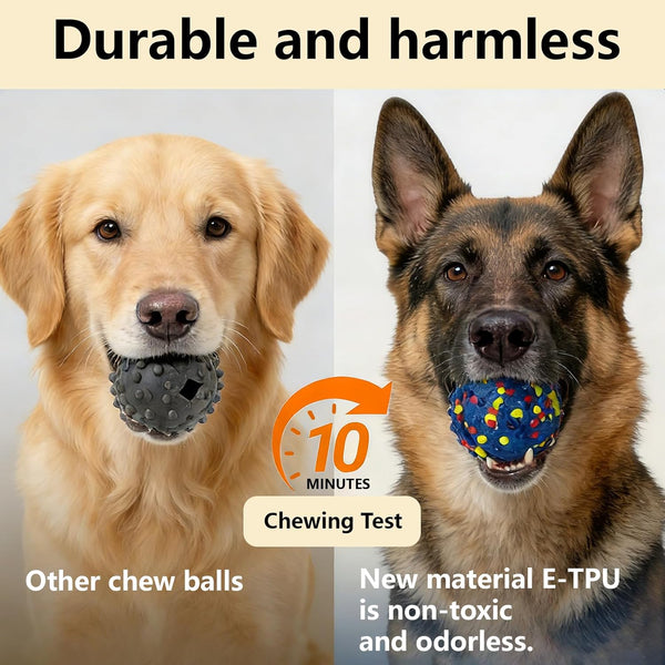 Interactive Dog Toys, Smart Dog Ball, E-TPU Material Automatic Moving, Bouncing, Vibrating Ball Durable Duraspin Design for Aggressive Chewers.Keeps Dogs Busy and Entertained.Suitable for All Dogs3