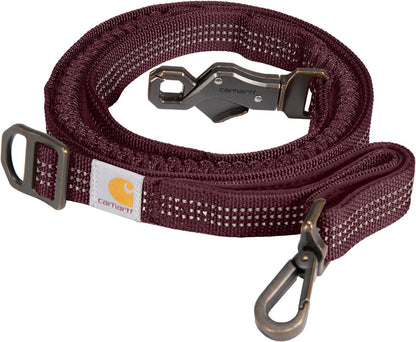Carhartt Pet Durable Nylon Webbing Shock Absorbing Leash for Dogs, Reflective Stitching for Visibility, Carhartt Brown (Shock Absorbing), Large10