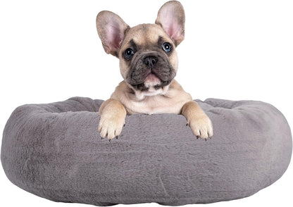 PETMAKER Dog Bed - Donut Pet Bed for Medium Pets - Dog Bed with Removable Washable Cover and Anti-Slip Bottom - Puppy Essentials (Dark Brown)11