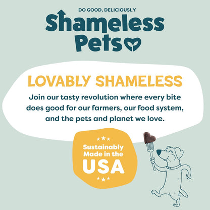 Shameless Pets Soft-Baked Dog Treats, Bananas for Bacon | Healthy Treats for Small, Medium & Large Dogs | Skin & Coat Support with Omega-3 & Omega-6 | Grain-Free, Made in USA | 6 Oz7