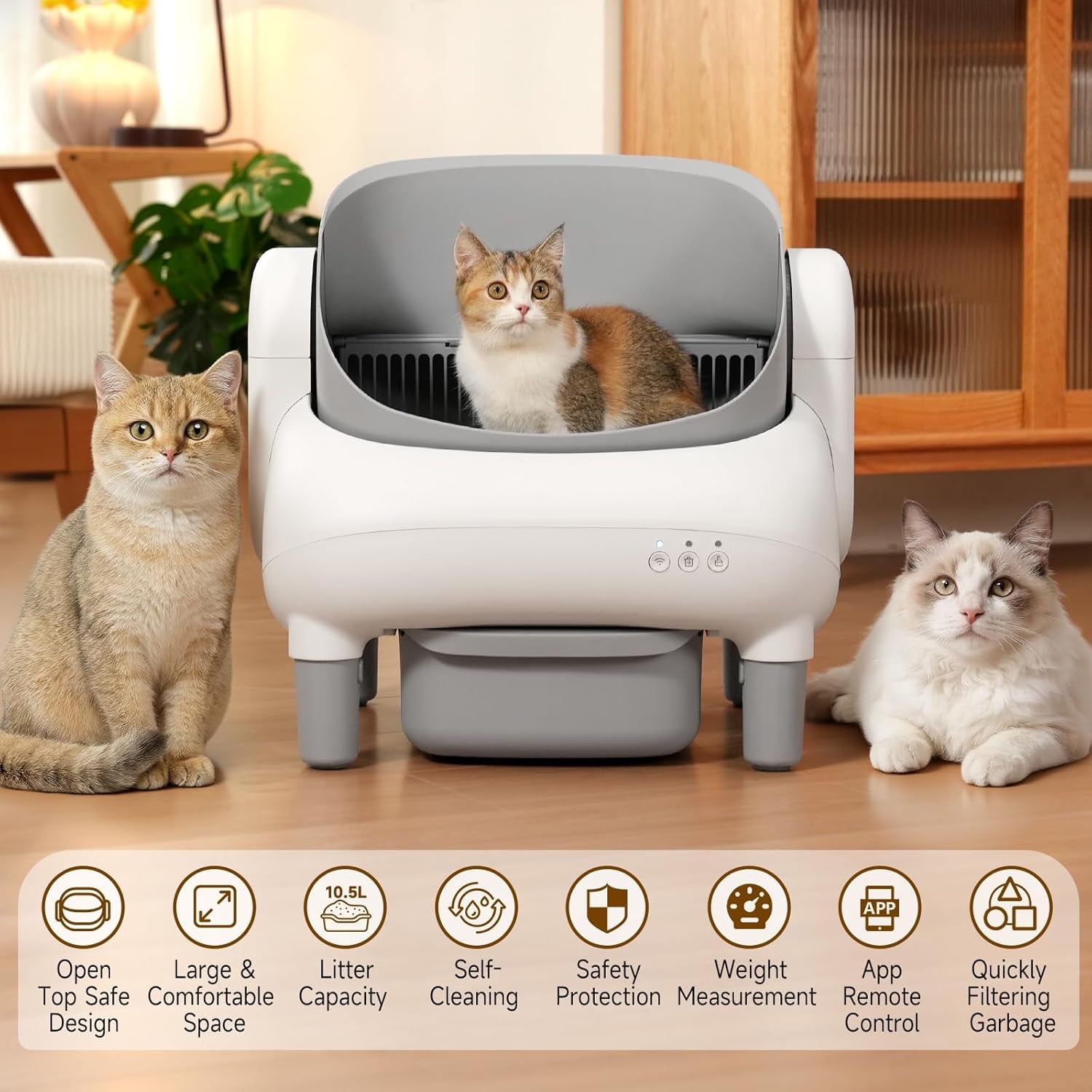 automatic-cat-litter-box-self-cleaning-litter-box-for-multiple-cats-with-open-top-design-app-control-and-safety-protection-ultra-quiet-easy-setup-light-gray