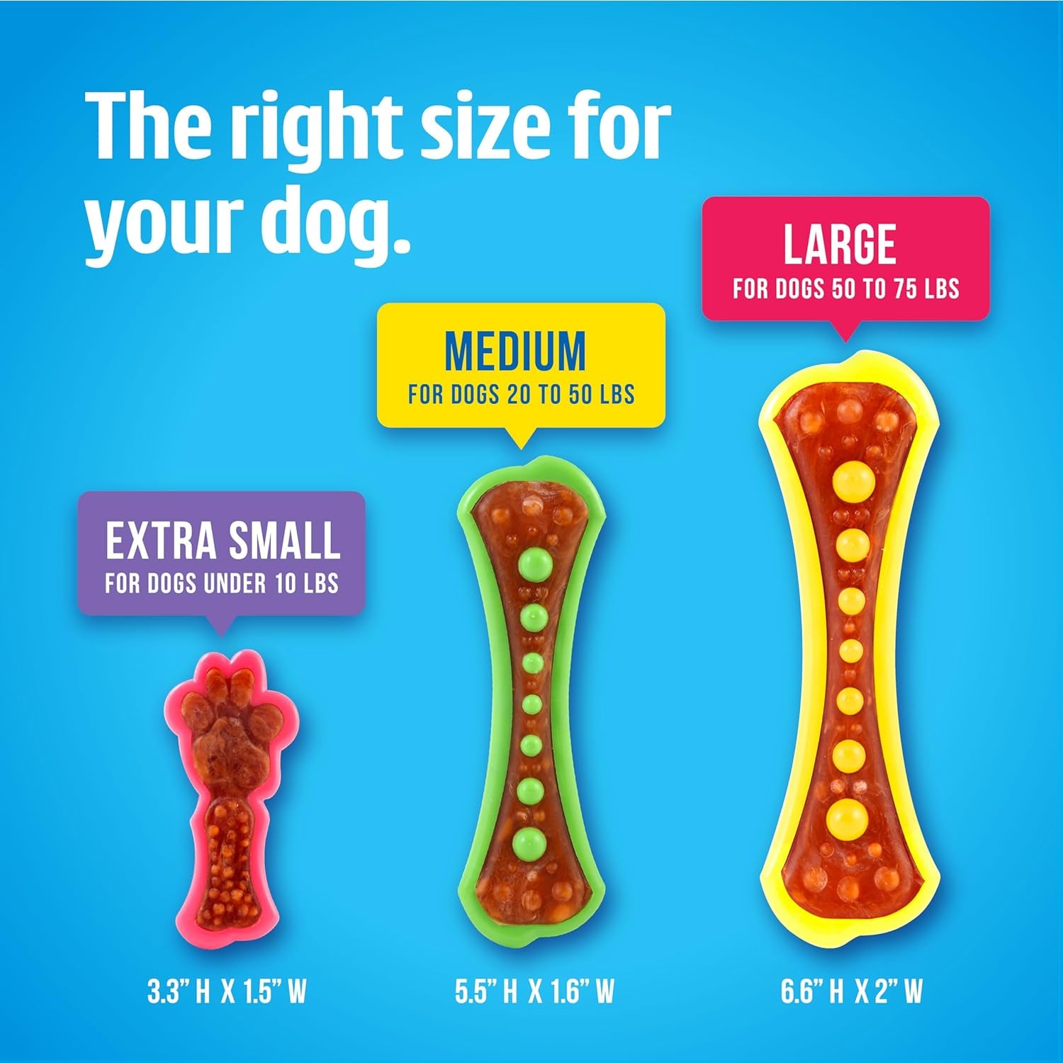 hartz-chew-n-clean-dental-duo-dog-treat-chew-toy-color-varies-extra-small-6-count