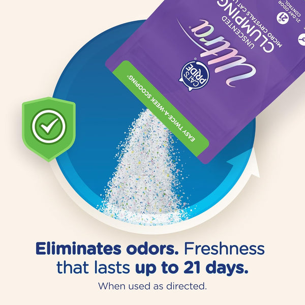 Ultra Clumping Micro Crystals Cat Litter - Dust Free, Soft on Paws, Fragrance Free - 5 Lbs.6