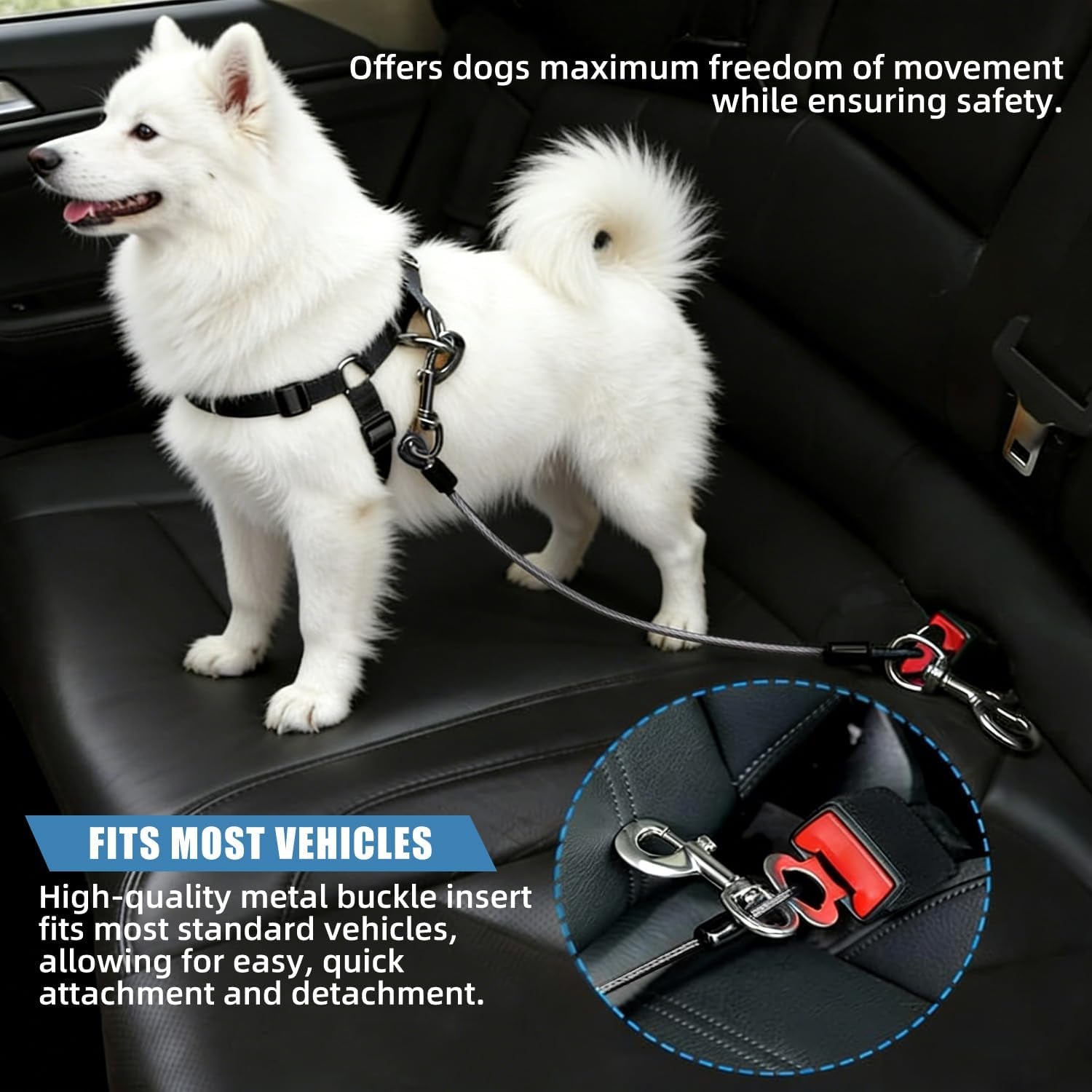 2pcs-dog-car-seat-belt-chew-proof-pet-safety-belt-for-dogs-2-in-1-heavy-duty-dog-car-seatbelt-restraint-waterproof-steel-wire-dog-leash-black-2-24inch-60cm