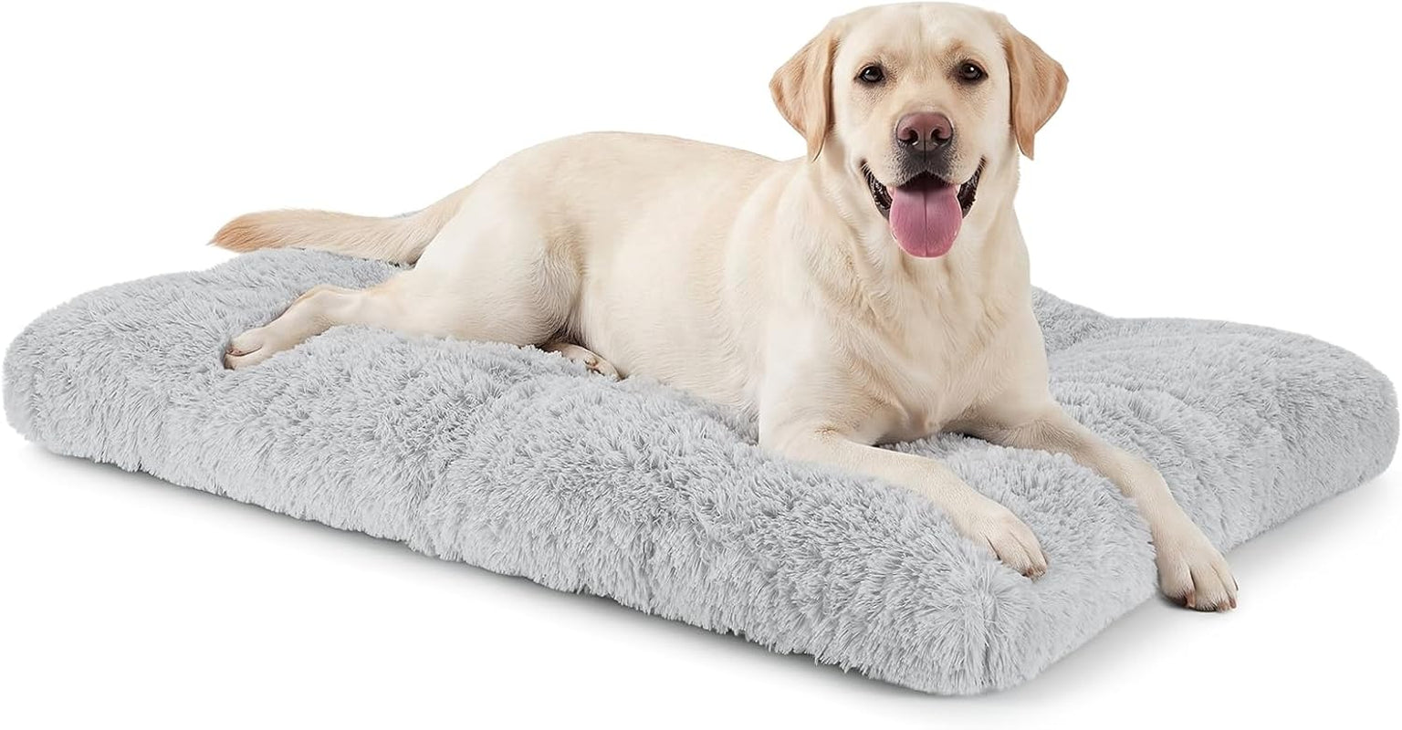 joejoy-large-dog-bed-crate-pad-deluxe-plush-washable-dog-beds-fulffy-soft-kennel-pad-anti-slip-pet-sleeping-mat-for-extra-large-medium-small-dogs-40-x-27-beige