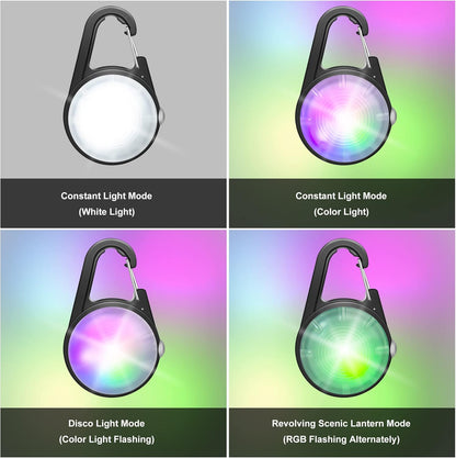 Dog Collar Light, 4 Modes Dog Lights for Night Walking, Rechargeable LED Pet Collar Light for Nighttime Clip On, IP68 Waterproof Pet Walking Accessories-2 Pack(Black)2