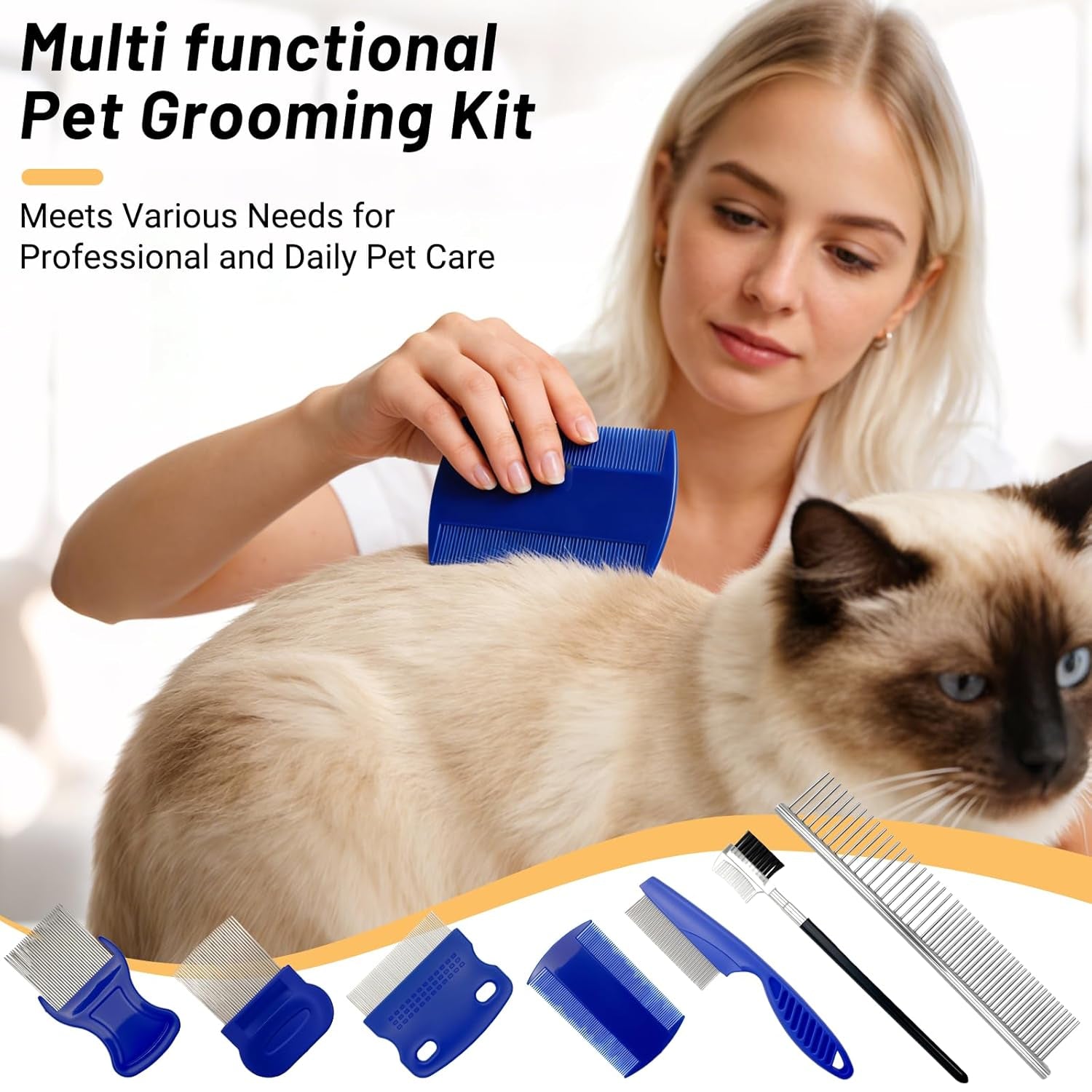 7pcs-flea-comb-set-for-cats-dogs-pet-comb-dog-eye-comb-tick-comb-7-combs-for-flea-removal-tear-stain-cleaning-and-grooming-with-stainless-steel-and-plastic-for-cats-and-dogs