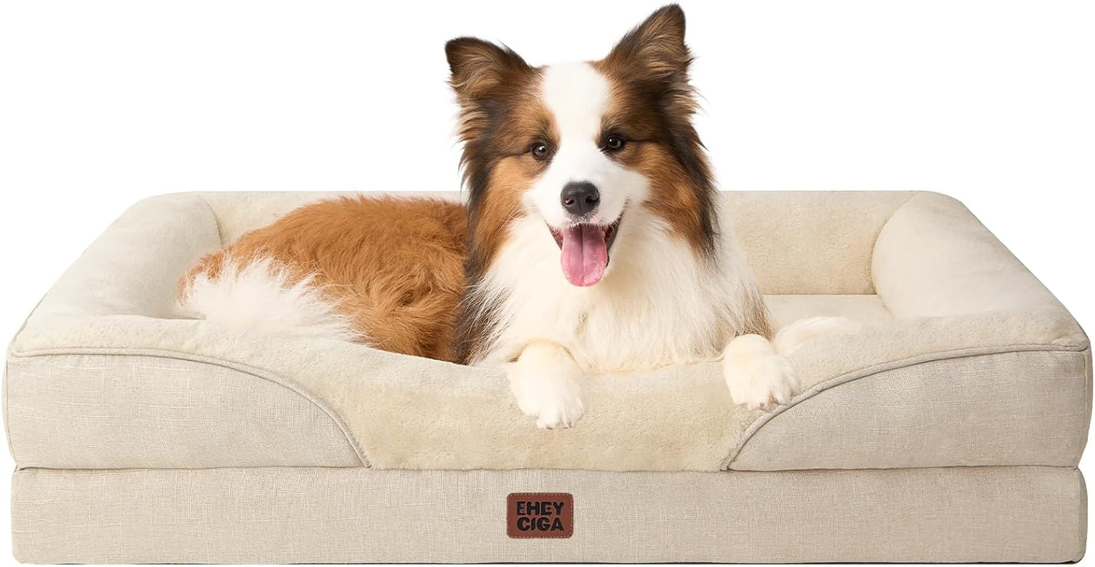 eheyciga-orthopedic-xl-dog-bed-for-large-sized-dog-42x30-inch-extra-large-memory-foam-dog-couch-bed-with-sides-waterproof-liner-washable-removable-cover-bolster-pet-sofa-grey