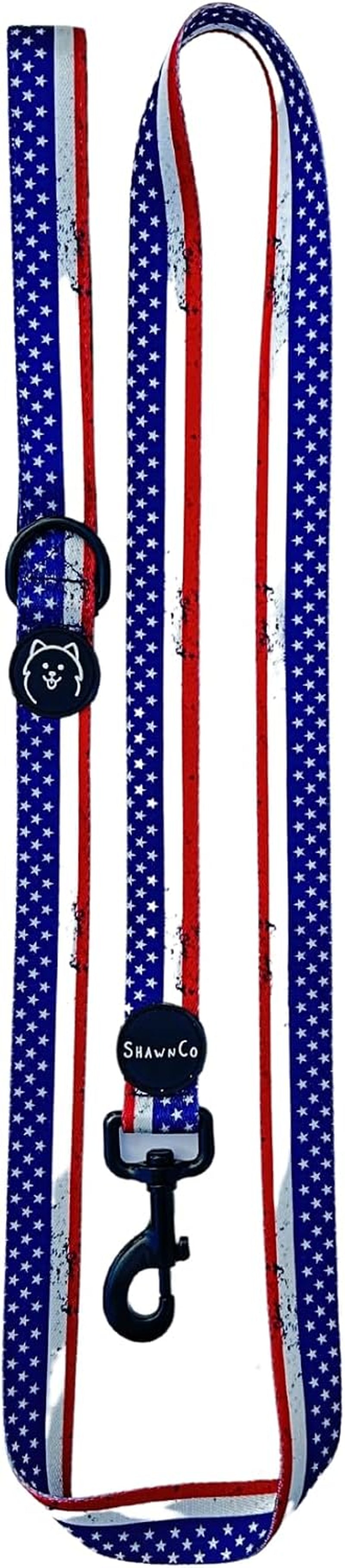 shawnco-dream-walk-dog-leash-premium-nylon-pet-leash-with-soft-neoprene-handle-for-small-medium-and-large-dogs-icy-lilac-m-l-6ft-w-2-handles