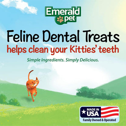 Emerald Pet Grain-Free Cat Dental Treats with Chicken – Crunchy Natural Dental Treats for Cats to Clean Teeth, Freshen Breath, and Reduce Plaque & Tartar – 11 Oz Tub8