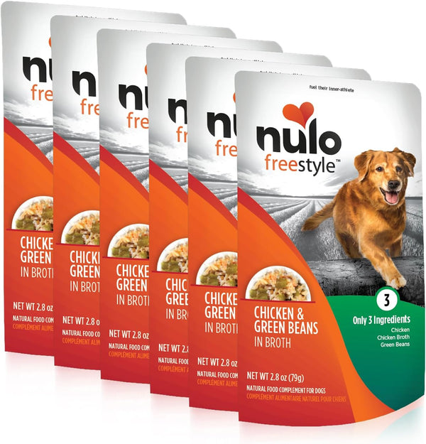 Nulo Freestyle Variety Flavor Real Meat Grain-Free Premium Puppy & Dog Food Topper, 2.8 Ounce (Pack of 6)15