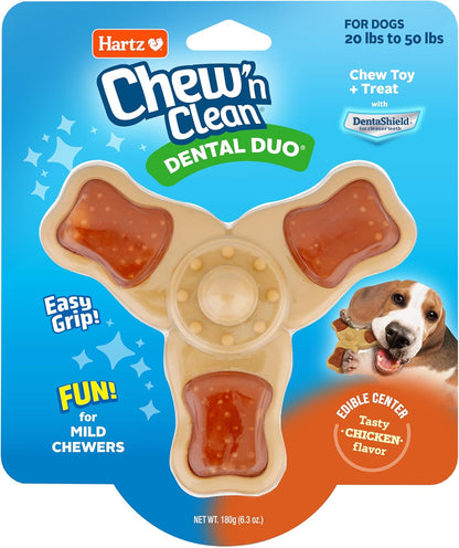Hartz Chew ‘N Clean Chew Toy and Treat in One Chicken Flavored Tri-Point Dog Toy, Small9