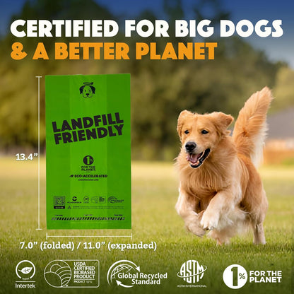 Doggy Do Good - 180 Count, Heavy Duty Poop Bags for Dogs - Standard Size - Dog Waste Bags Made with 50% Recycled Plastic + 15% Biobased Material - Landfill-Friendly, Unscented, Leak-Proof | Heavy-Duty, Easy-Open Dog Bags - 50% Recycled Plastic & 15% Biobased Materials - Trash-Bin Ready & Land-Fill Friendly4