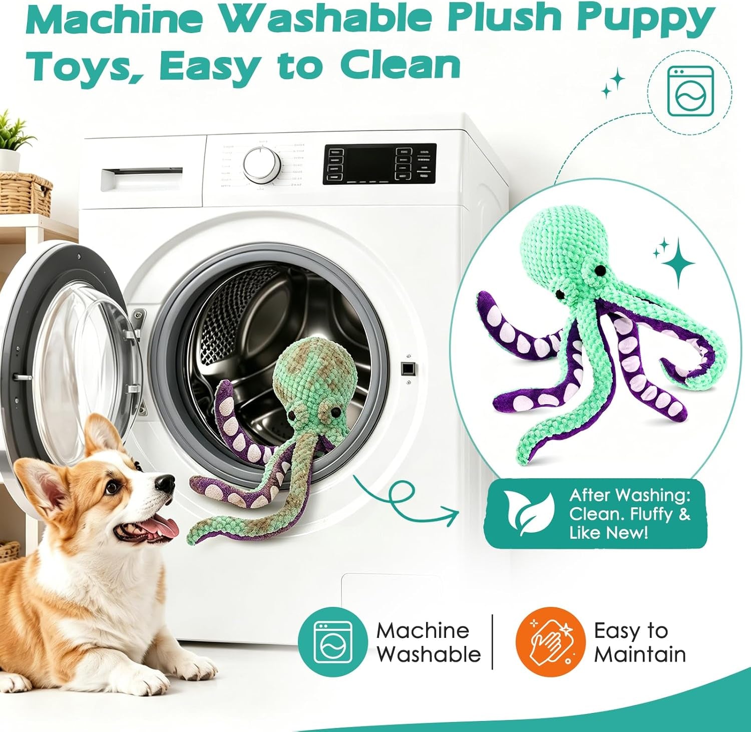 fuufome-octopus-squeaky-dog-toys-for-puppy-small-and-medium-large-breed-tough-soft-fabric-interactive-daily-companionship-tug-of-war-doggie-toy-training-reward-birthday-gift