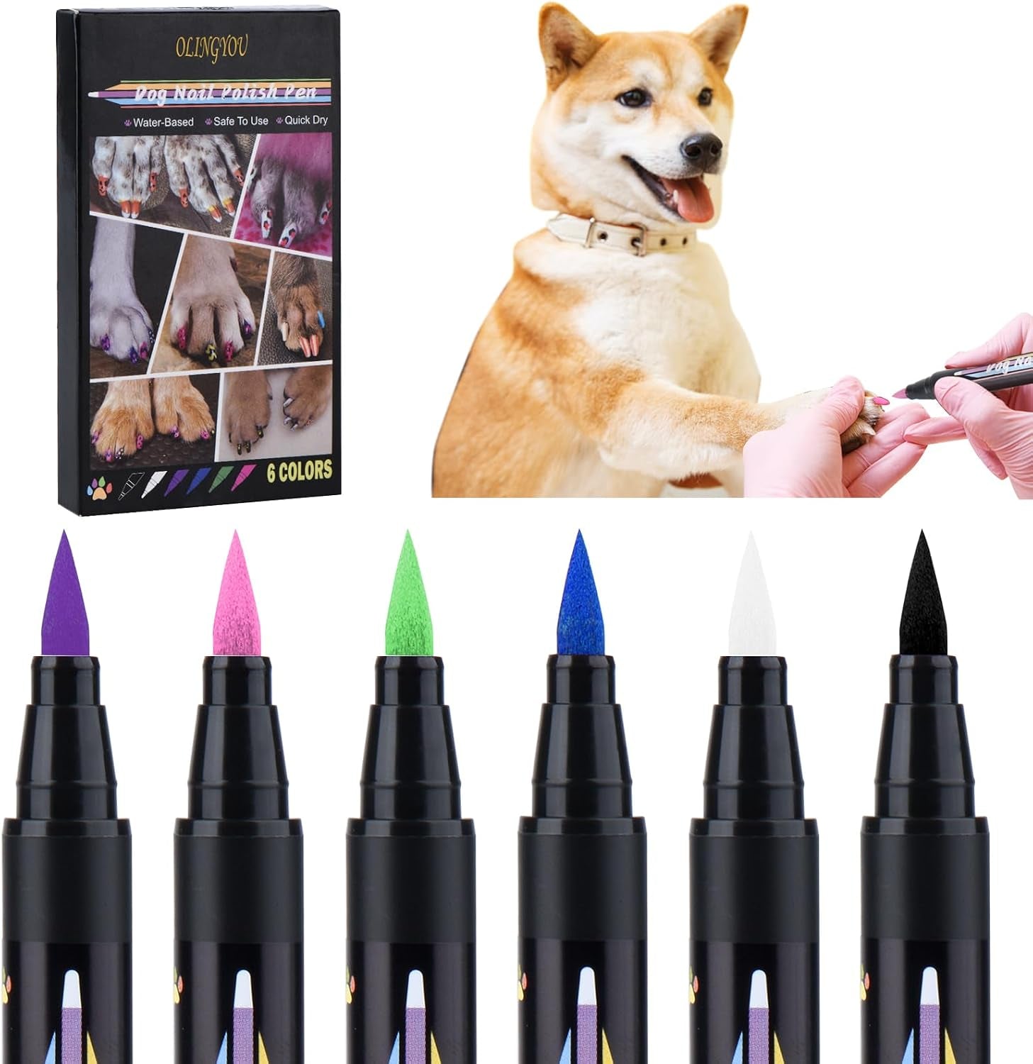 olingyou-dog-nail-polish-dog-nail-polish-pens-quick-dry-8-colors-pet-nail-polish-set-for-dogs-diy-dogs-puppy-nails-dog-safe-nail-polish-non-toxic-odorless-easy-to-apply